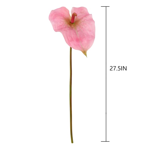 Pink Anthurium Stem, 27.5"
