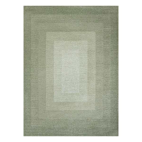 (B893) Green Ombre Flatweave Area Rug, 5x7