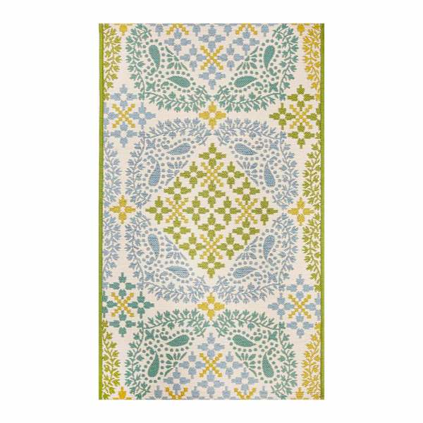 Multicolor Medallion Tapestry Outdoor Accent Rug, 27x45