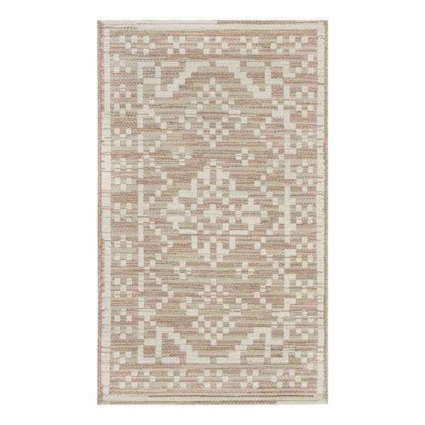 Linen Medallion Tapestry Outdoor Accent Rug, 27x45
