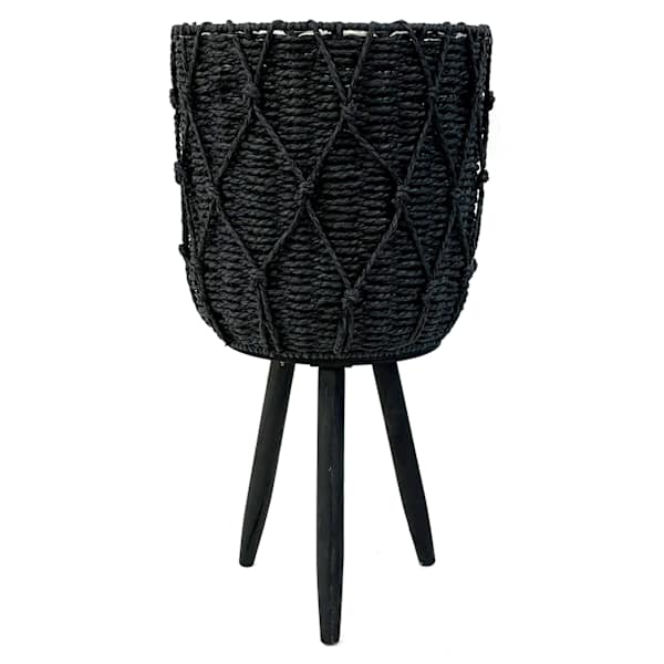 Alessa Black Plant Stand