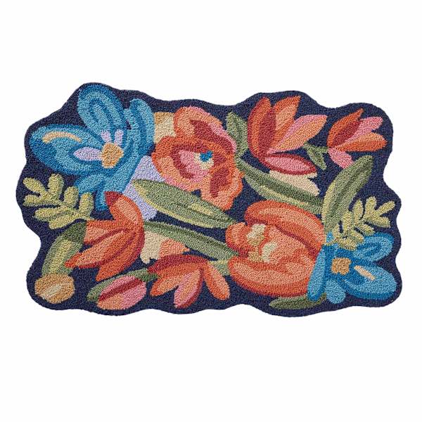 Summerton Floral Shaped Hook Tufted Accent Rug, 2x3