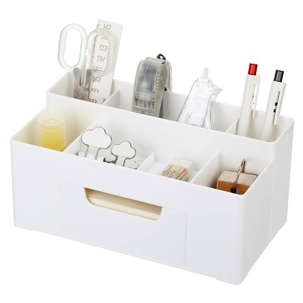 Desktop Organizer, White