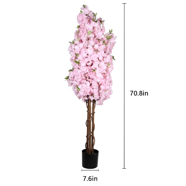 Pink Cherry Tree, 70.8"