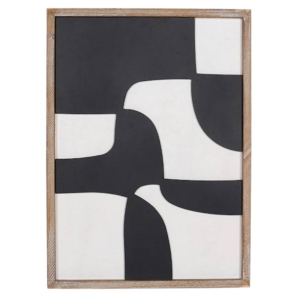 Crosby St. Abstract Wooden Wall Decor, 16x22