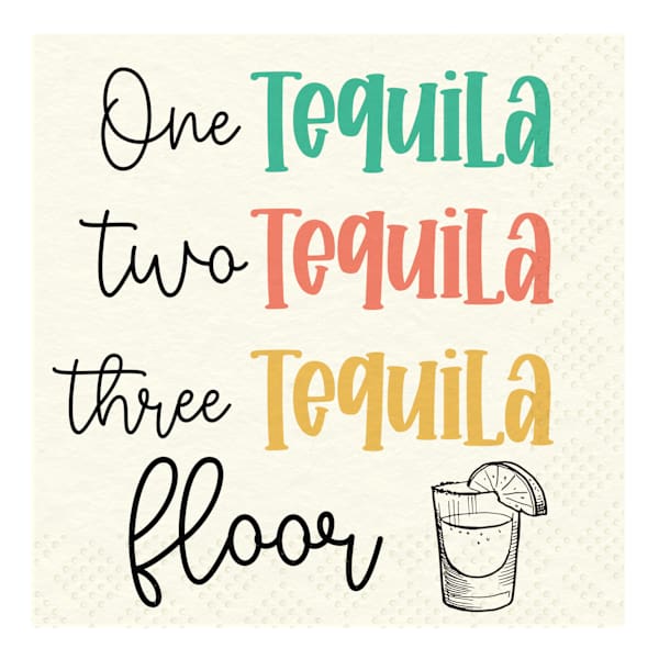 20-Pack 3-Ply Tequila Cocktail Napkins