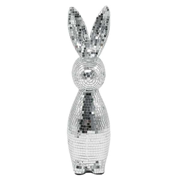 Bunny Brights Silver Disco Bunny, 16"