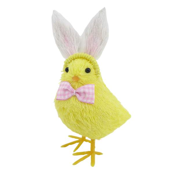 Homespun Easter Chick with Bunny Ears, 5"