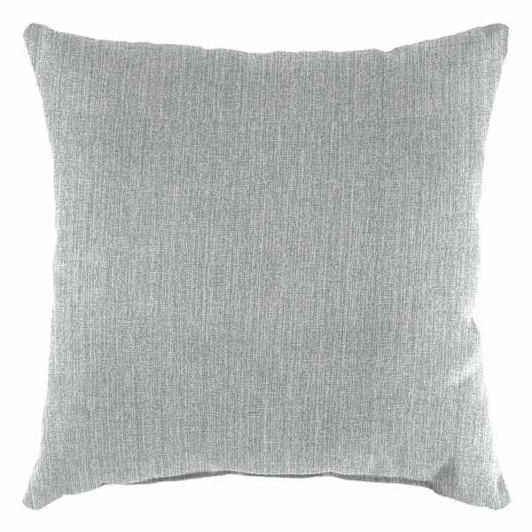 Tahiti Silver Oversized Square Outdoor Throw Pillow, 20"