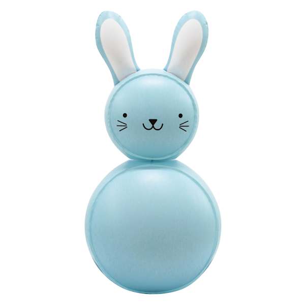 Bunny Brights Blue Blow-Up Inflatable Marshmallow Bunny, 18"