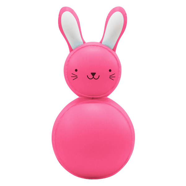 Bunny Brights Pink Blow-Up Inflatable Marshmallow Bunny, 18"