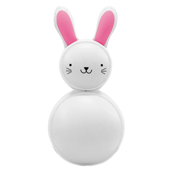 Bunny Brights White Blow-Up Inflatable Marshmallow Bunny, 18"