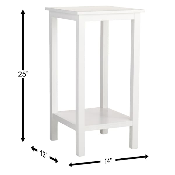 Paxton Wooden Accent Table, White