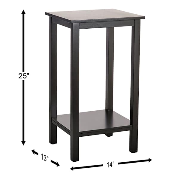 Paxton Wooden Accent Table, Black