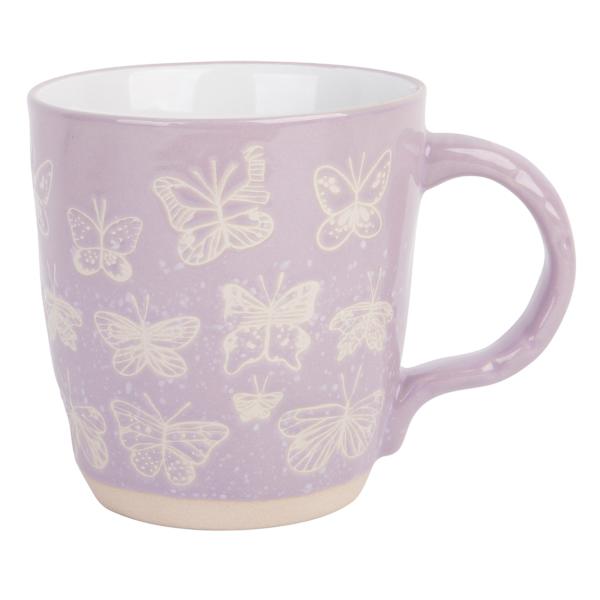 Lavender Butterflies Mug, 16.5oz