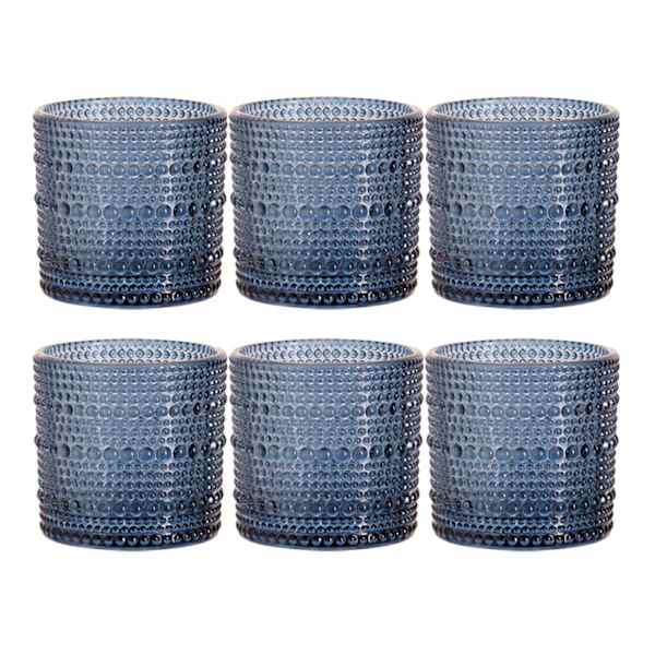 Set of 6 Spectra Navy Blue Shot Glasses, 2oz