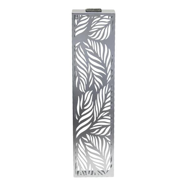 Metal Palm Leaves Solar Outdoor Wall Decor, 33"