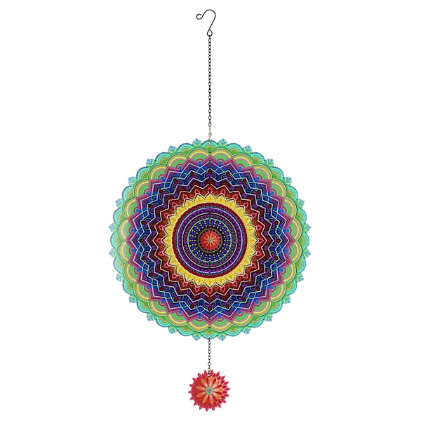 Purple Metal Wind Spinner, 24"