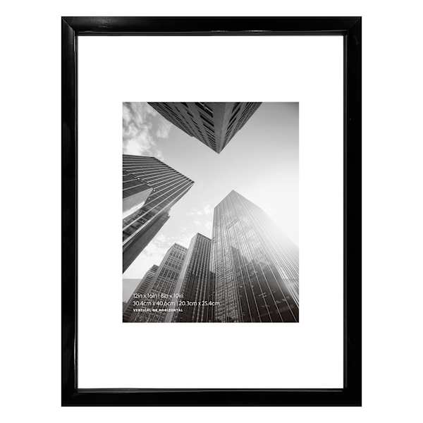Black Float Wall Picture Frame, 12x16