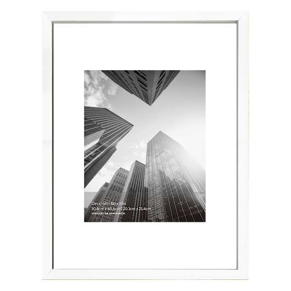 White Float Wall Frame, 12x16