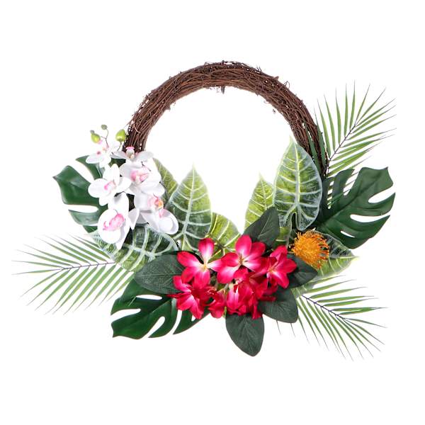 Hylaea Plants Half Wreath, 22"