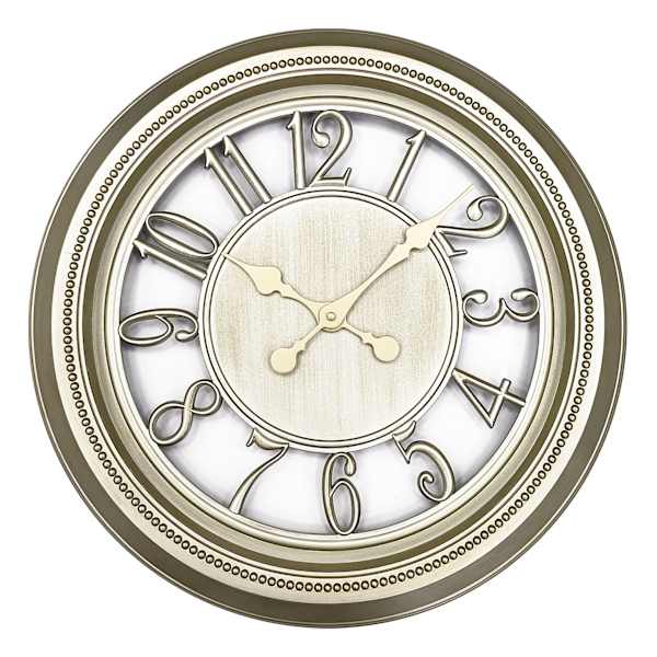 Champagne Finish Wall Clock, 22"