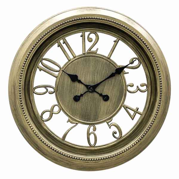Rustic Gold Wall Clock, 22"