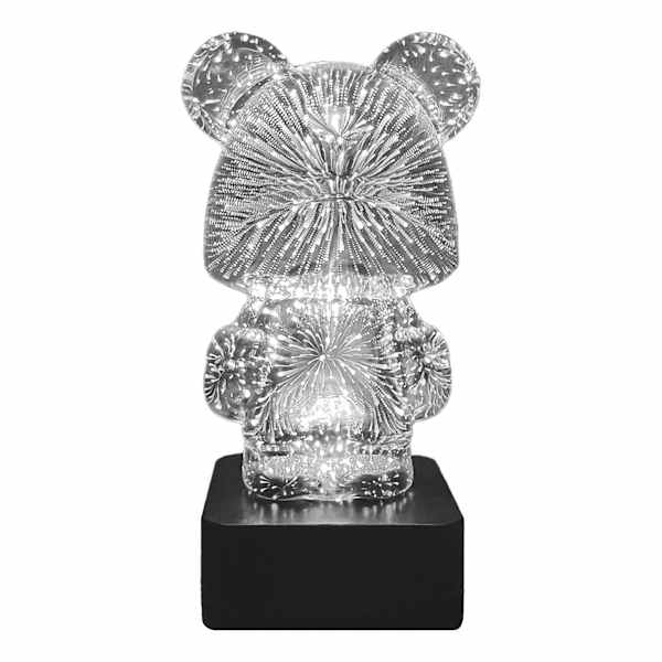 Star Effect Bear Lamp, 8"