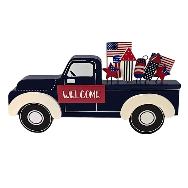 Patriotic Welcome Farm Truck, 12"