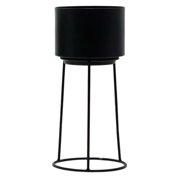Black Metal Planter, Small