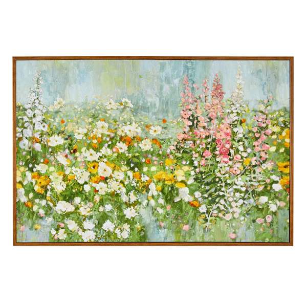 Honeybloom Framed Floral Canvas Wall Art, 37x25