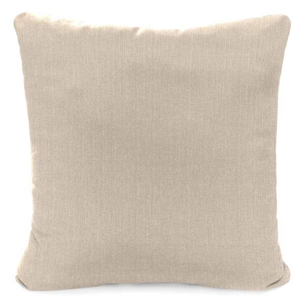 Tahiti Beige Square Oversized Outdoor Throw Pillow, 20"