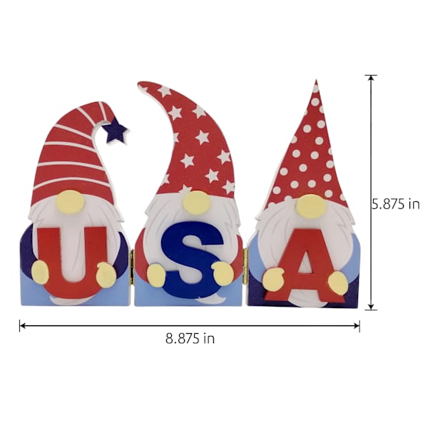 Sunny Club Patriotic Gnomes Folding Table Sign