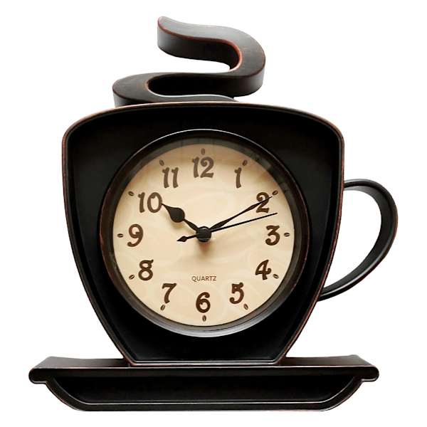 Hot Coffee Wall Clock, 9x8