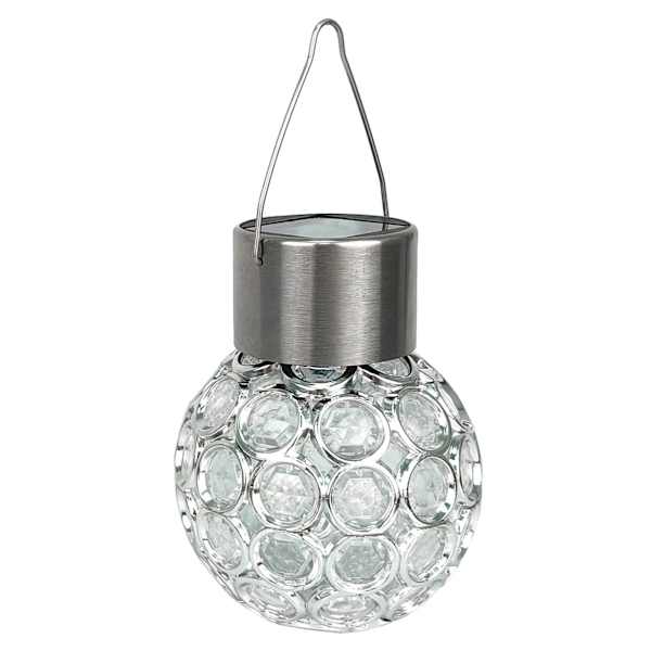 Clear Crystalline Outdoor Solar Light