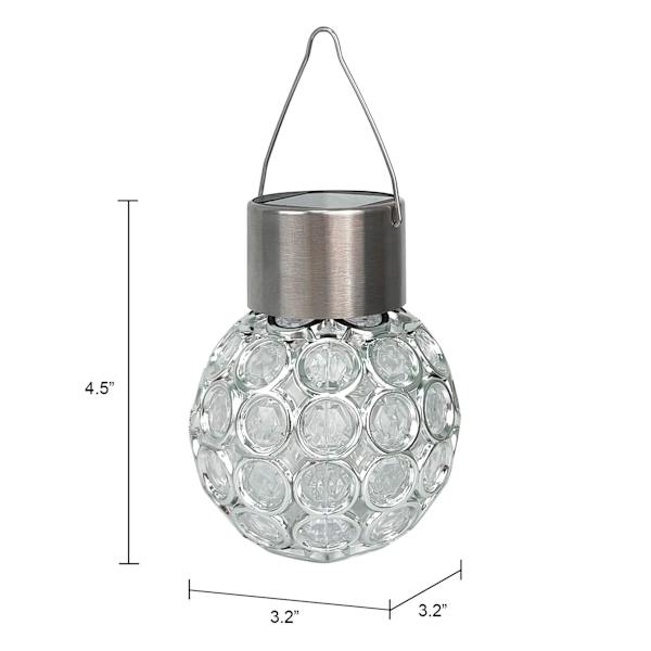Clear Crystalline Outdoor Solar Light
