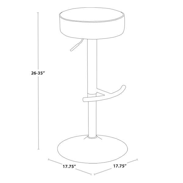 Lennox Adjustable Barstool, Cognac
