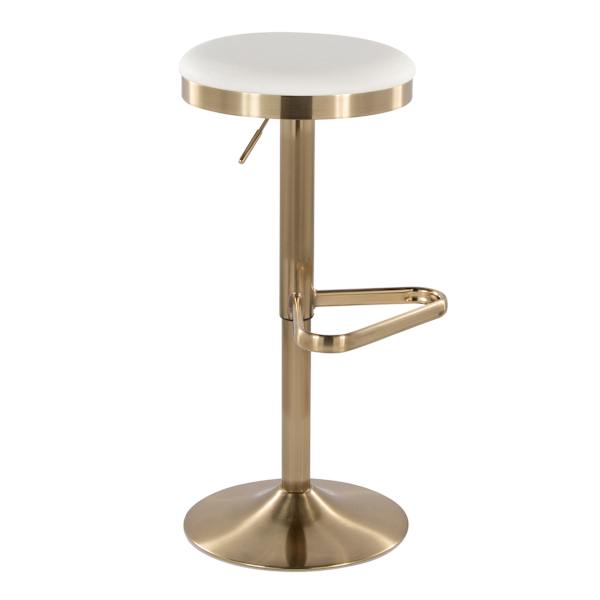 Providence Bailey Adjustable Barstool, Gold