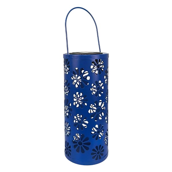 Sunny Club Blue Flower Outdoor Lantern, 10"