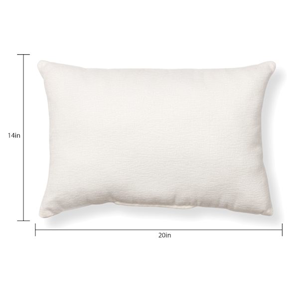 Reese Ivory Chenille Throw Pillow, 14x20