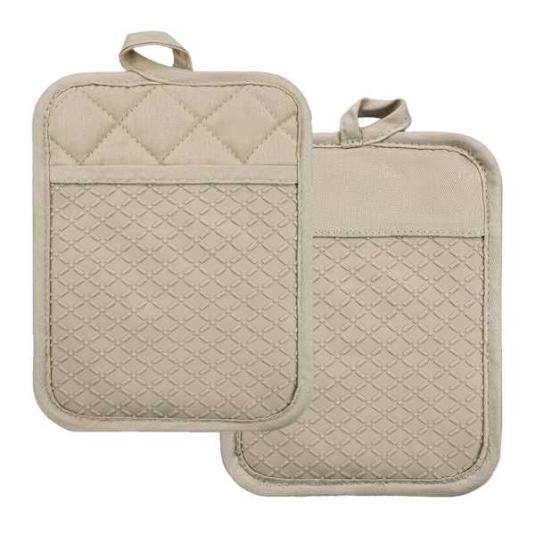 Taupe Silicone Pot Holder