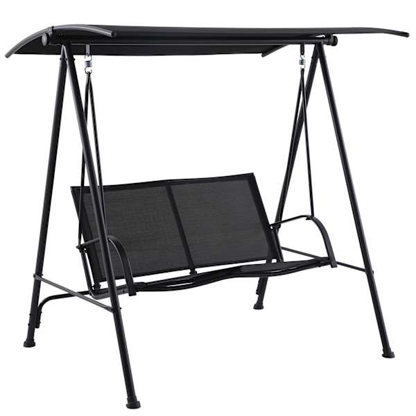 2-Person Sling Patio Swing, Black