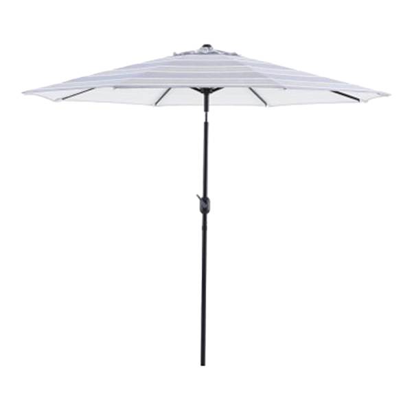 Calisto Pinstripe Crank & Tilt Round Patio Umbrella, 9'