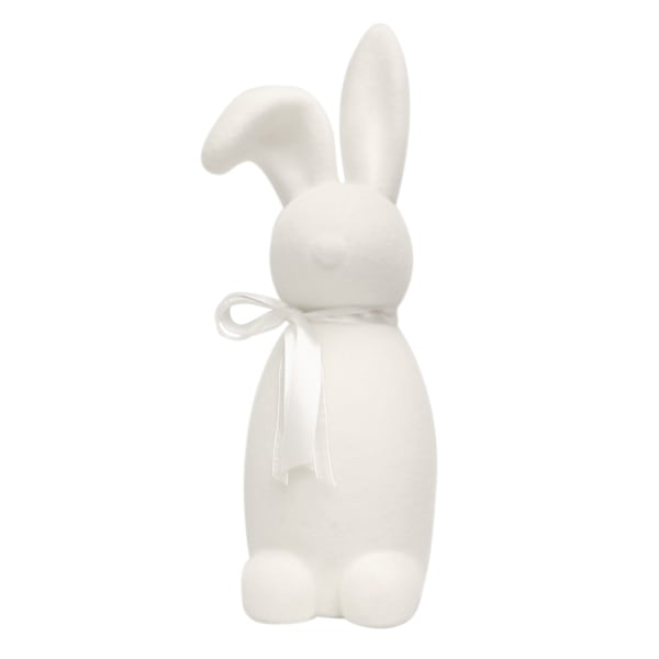 Bunny Brights White Flocked Standing Bunny, 16"