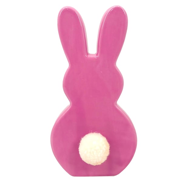 Bunny Brights Pink Ceramic Easter Bunny, 7"