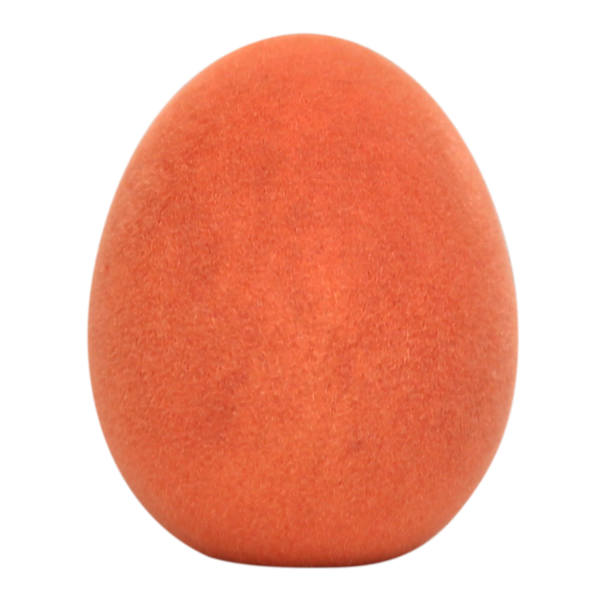 Bunny Brights Orange Flocked Easter Egg, 5.5"