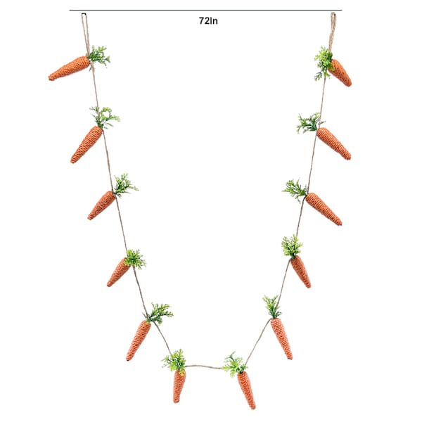 Homespun Easter Carrot Garland, 72"