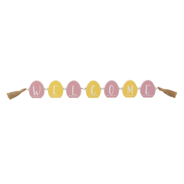 Homespun Easter Egg Welcome Sign, 24"