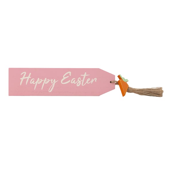 Homespun Easter Pink Easter Sign, 14"