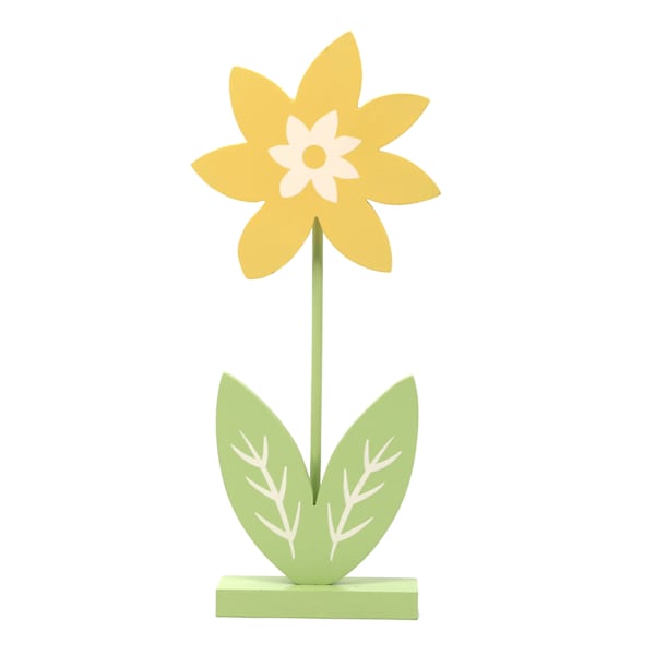 Homespun Easter Yellow Flower Decor, 12"